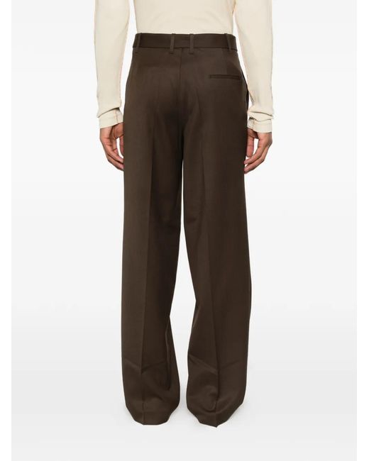 Etudes Studio Brown Buckle Loose Suit Trousers