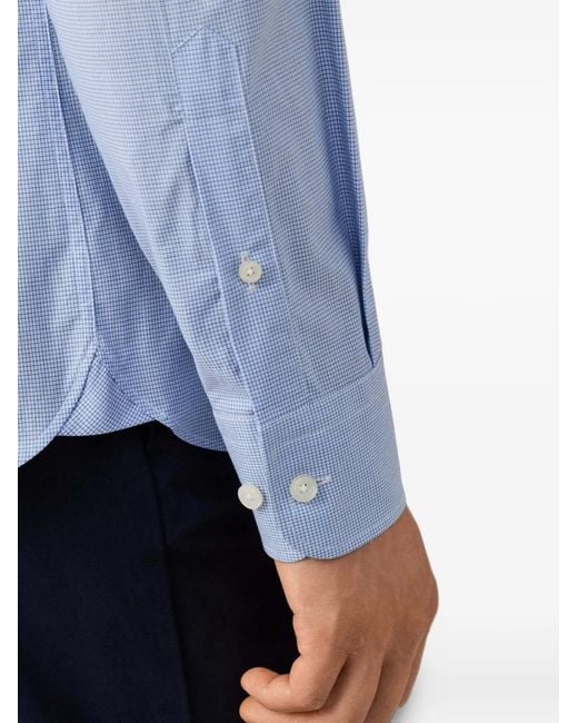 Hackett Pimlico Geruit Overhemd in het Blue voor heren