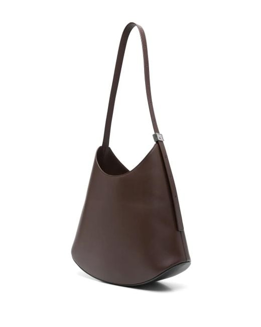 Jil Sander Brown Medium Eldorado Shoulder Bag