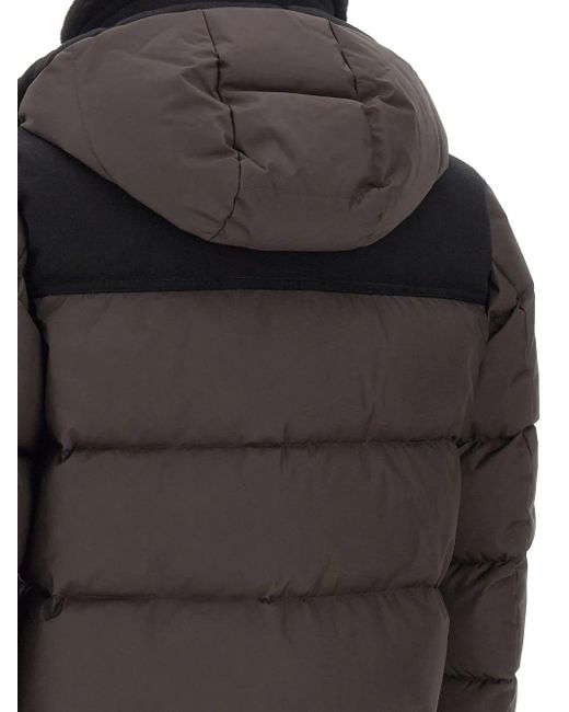 Moorer Black Hodded Jacket for men