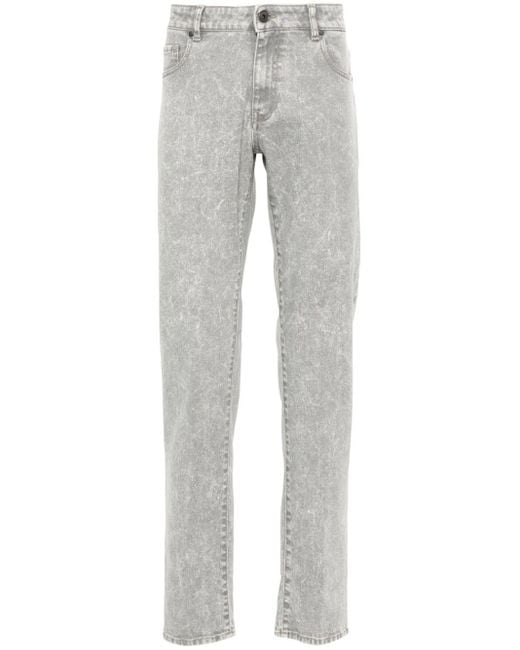 Peserico Jeans Met Marmerprint in het Gray voor heren