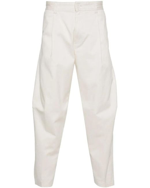DIESEL White P-Arthur Tapered Trousers for men