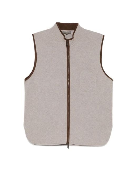 N.Peal Cashmere Gray Shaftesbury Gilet for men