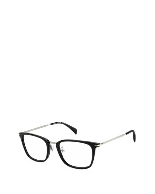 David Beckham Black Lunettes De Vue À Monture Carrée for men