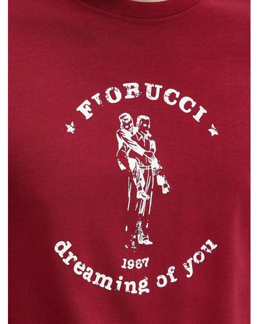 Fiorucci Red T-Shirt Dreaming Of You for men