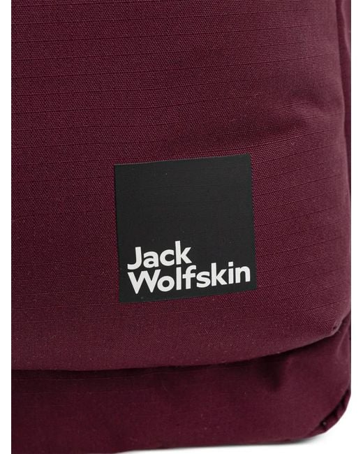 Jack Wolfskin Purple Terraview Logo-Patch Zip-Around Backpack