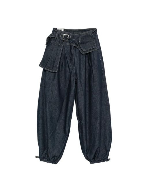 Vaqueros Balloon Mavi Damson Madder de color Blue