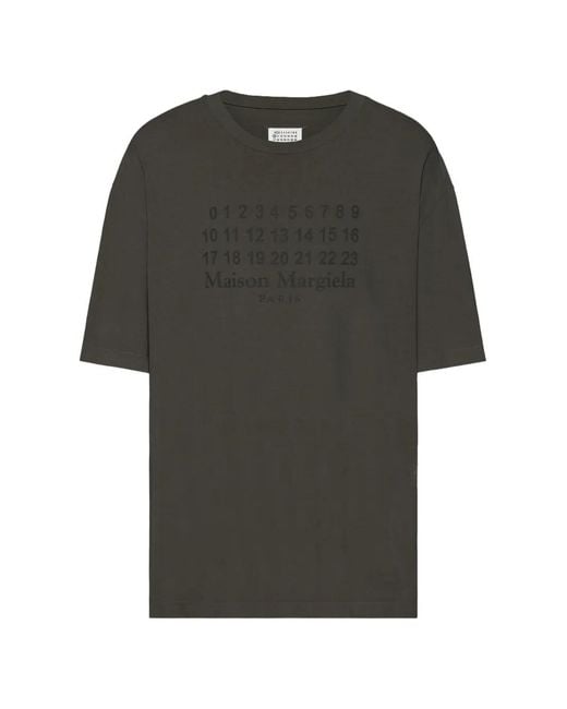 Maison Margiela Gray Printed T-Shirt