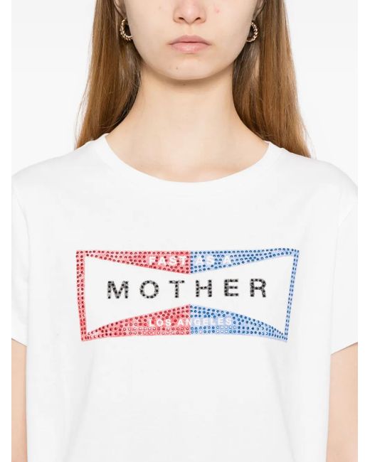 Camiseta The Boxy Goodie Goodie Mother de color White