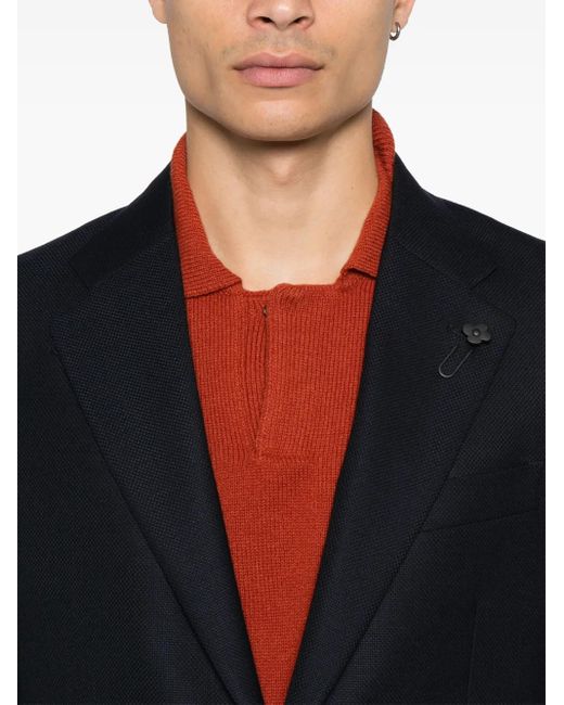 Lardini Black Wool Blazer for men