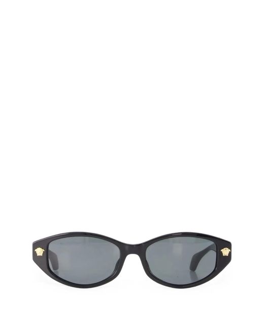 Versace Gray Medusa-Plaque Sunglasses