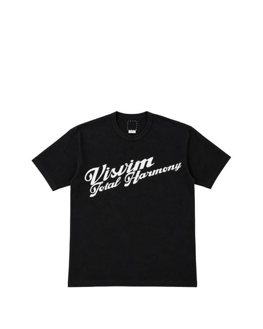 Visvim Black Logo-Print Cotton T-Shirt for men