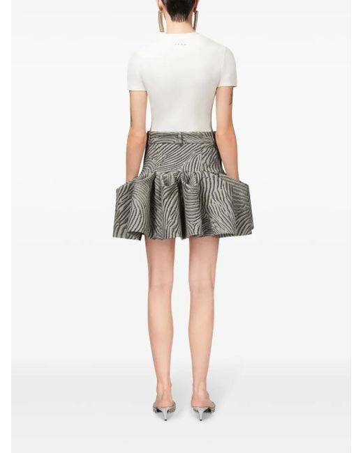 Area T-Shirt Met Print in het Gray