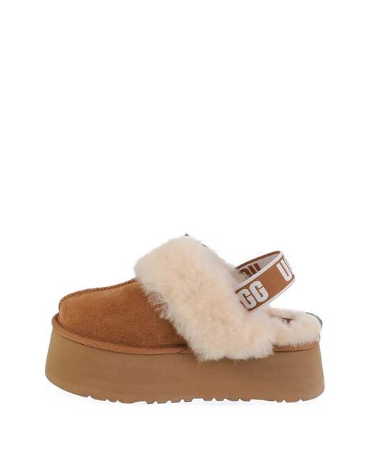 Ugg Brown Funkette Platform Mules