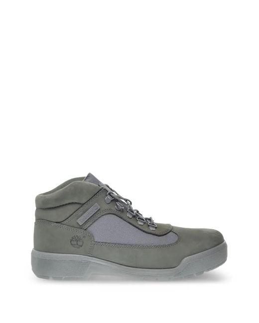 Timberland Gray Lace-Up Field Boots for men