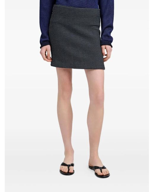 Minifalda Lawson de tweed Proenza Schouler de color Black