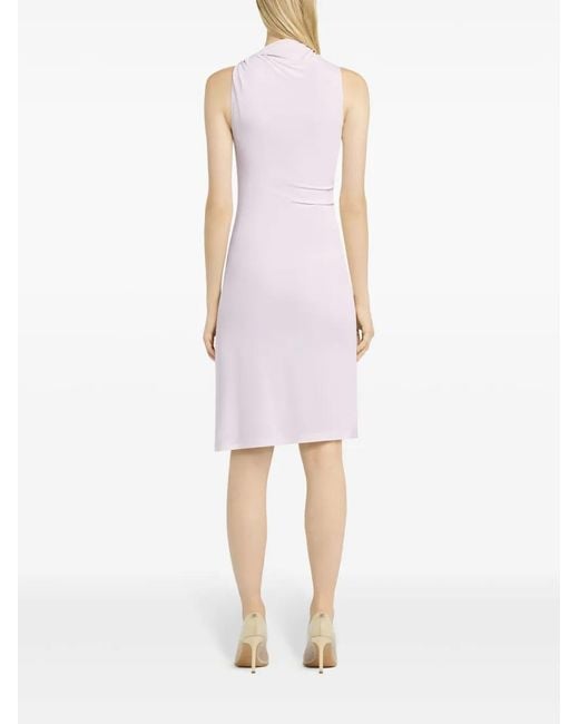 Courreges White Asymmetrical Ecru Dress