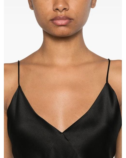 Max Mara Black Silk Tank Top
