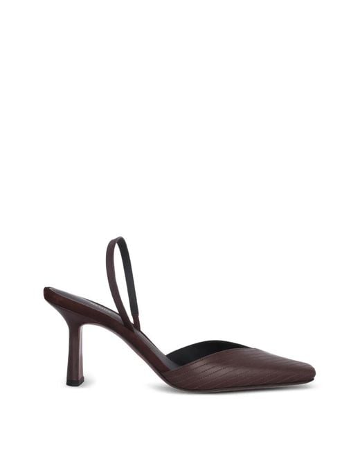 Neous White Slingback Heeled Pumps