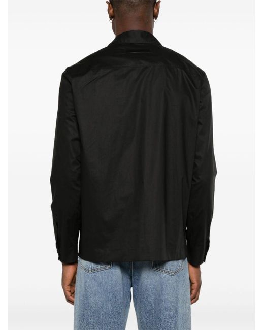 Zegna Black Pure Cotton Overshirt for men