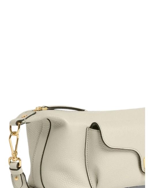 Coccinelle Natural Sac À Bandoulière Beat Generation Medium En Cuir