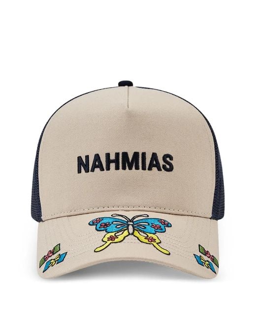 NAHMIAS Gray Butterfly-Detail Baseball Cap for men