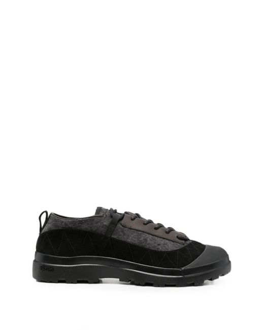 RANRA Black Vibram-Sole Panelled Sneakers for men