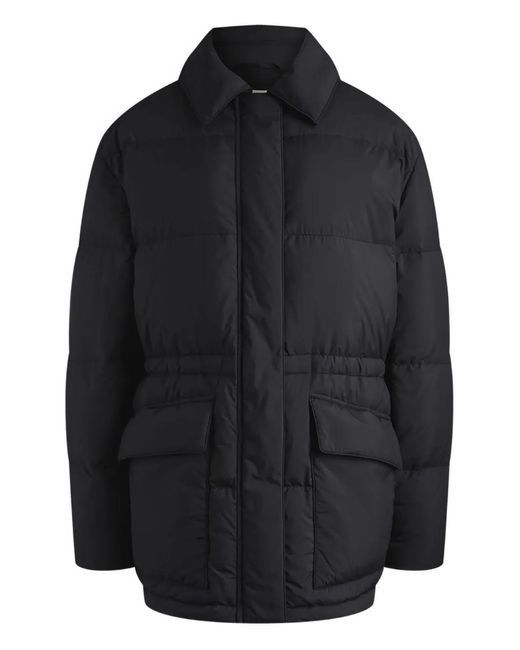 12 STOREEZ Black Pocket Down Jacket