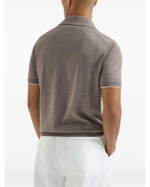 Brunello Cucinelli メンズ グレー ポロシャツの通販はau PAY