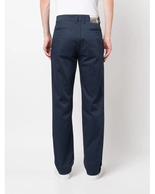 Rossignol Blue Organic-Cotton Chino Trousers for men