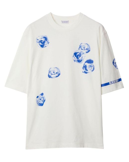 Burberry estampado blanco cheap
