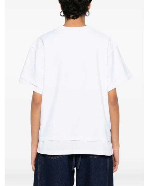 Facon Jacmin White Thoai Logo-Print T-Shirt