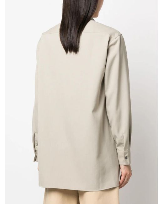 Studio Nicholson Natural Kavali Long-Sleeve Shirt