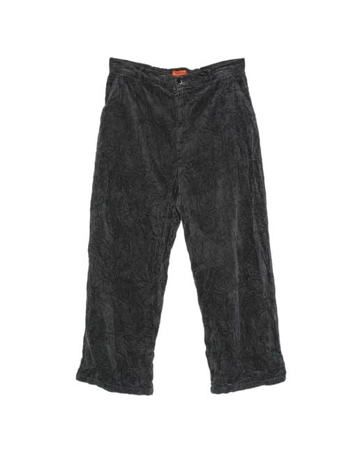 Barena Gray Galon Corduroy Trousers for men