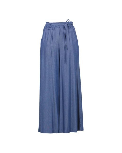 Pantalon Palazzo À Lien De Resserrage Kaos en coloris Blue