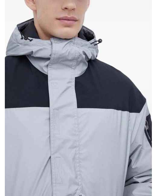 Columbia Blue Half-Zip Panelled Jacket for men