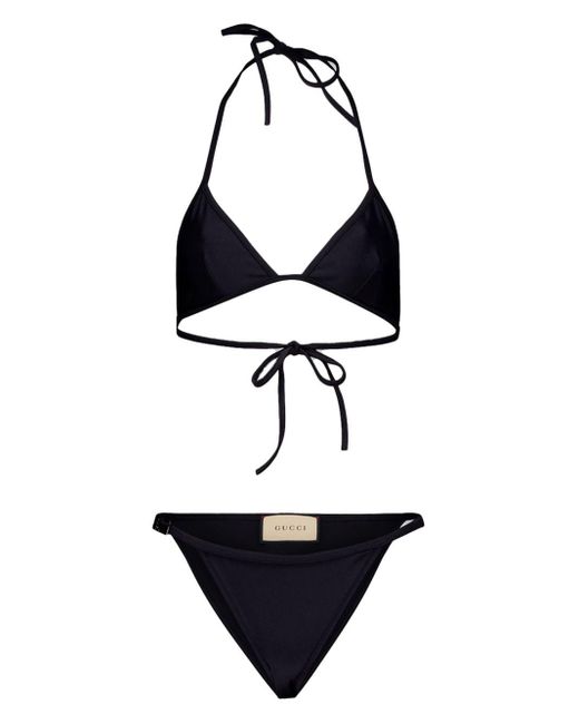Gucci Triangel Bikini in het Black
