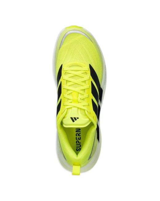 Adidas Yellow Supernova Glide M Striped Sneakers for men