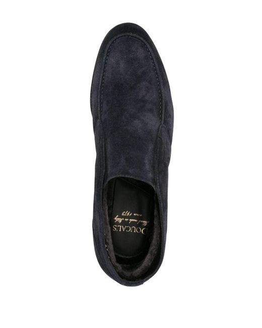 Doucal's Black Slip-on Suede Boots for men