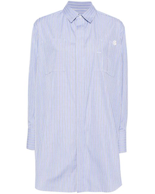X Thomas Mason chemise à rayures Sacai en coloris Blue