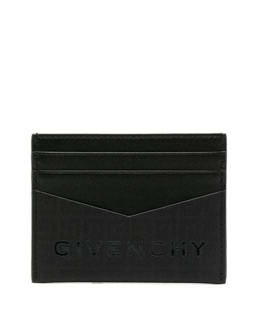Givenchy Black 4G Nylon Card Case for men