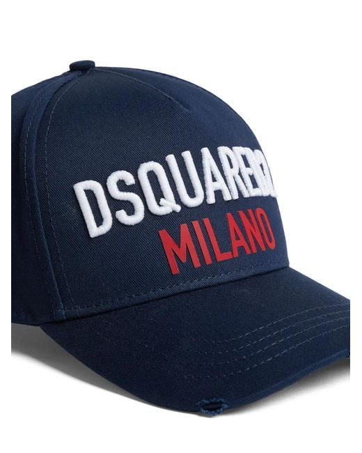DSquared² Blue Baseball Cap for men