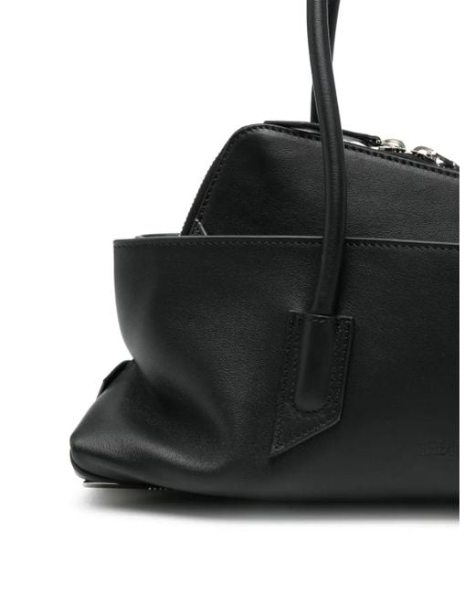 The Attico Black La Passeggiata Small Tote Bag