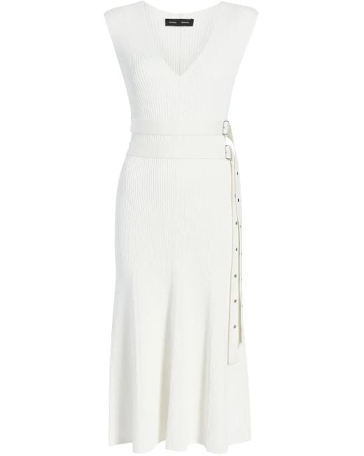 Proenza Schouler White Madeline Midi Dress