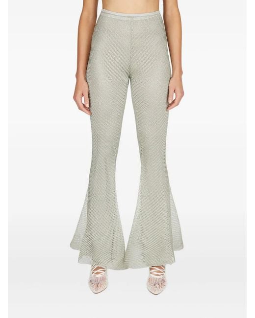 Isa Boulder Natural Flared Trousers