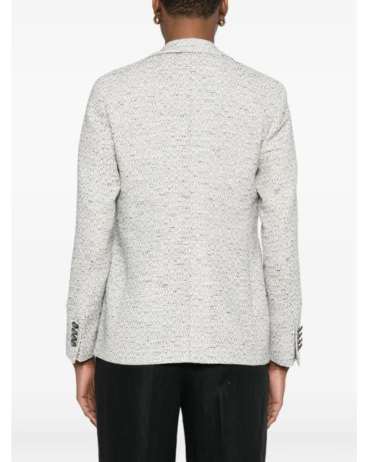 L.b.m. 1911 White Single-Breasted Blazer