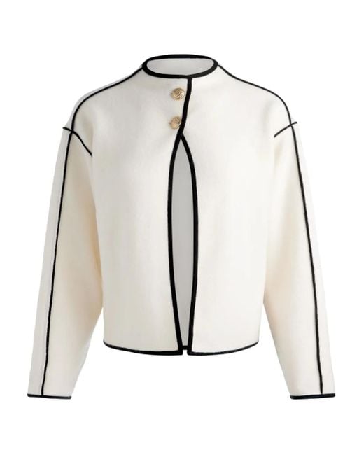 Alice + Olivia White Pearson Jacke