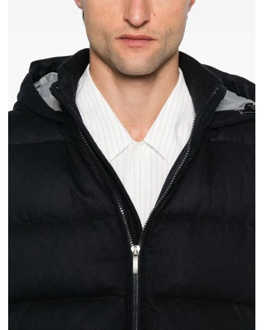 Chaleco Acolchado Con Capucha Peserico de hombre de color Black