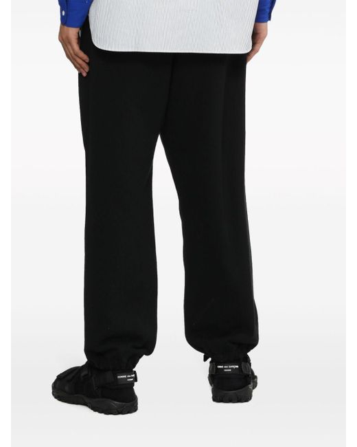 Comme des Garçons Black Logo-embroidered Drawstring Track Pants for men