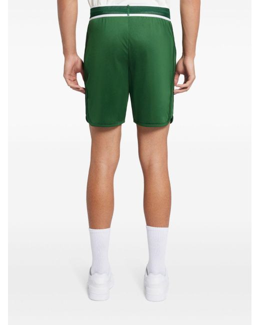 Pantalones cortos de deporte bordados Lacoste de hombre de color Green